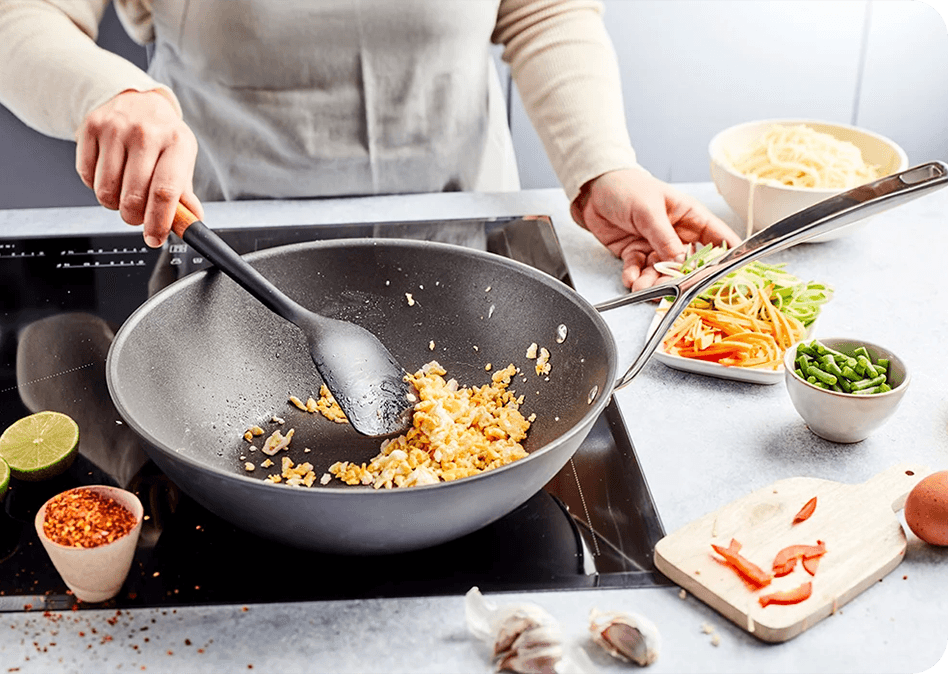 Smaakvolle wok met chinese kool en gehakt