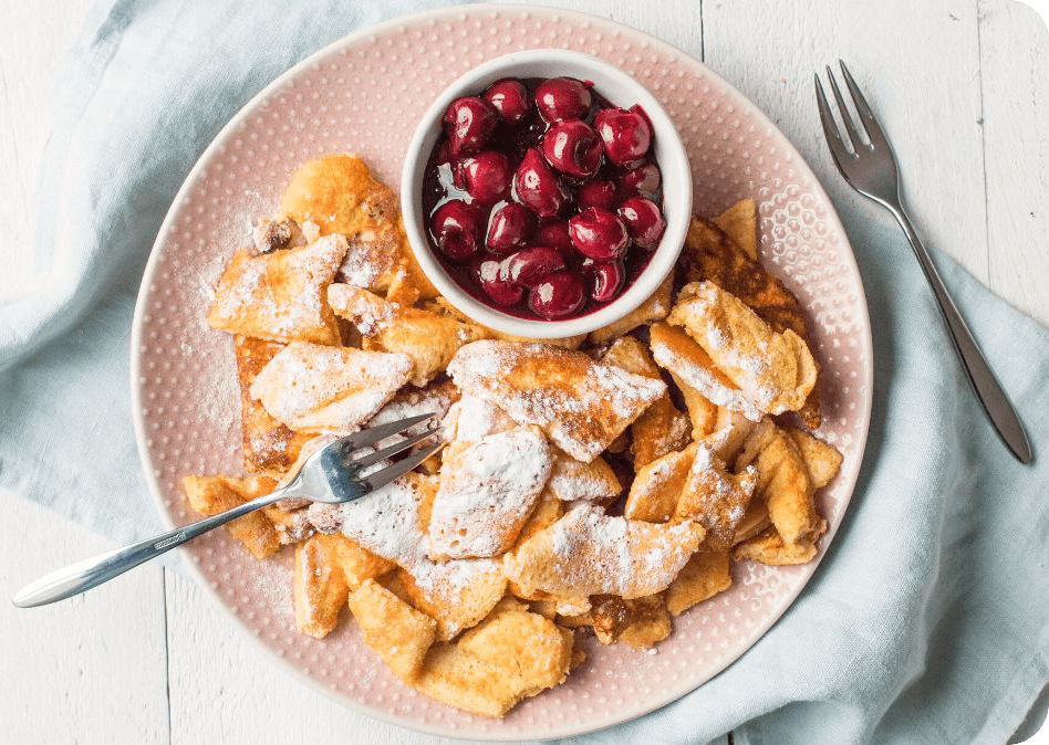 Winters genieten met kaiserschmarrn en warme kersensaus