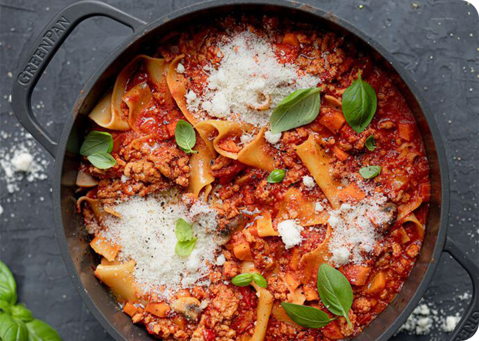 Makkelijk one-pot lasagne