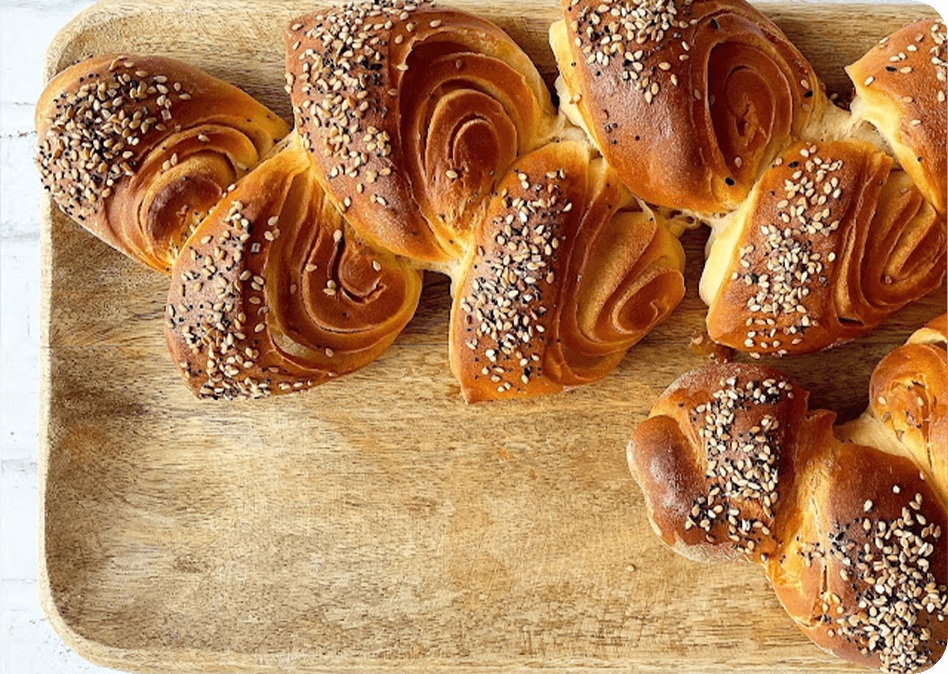 Ambachtelijke brioche epi